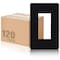 Faith Black 1-Gang Decorator Screwless Wall Plates Child Safe Outlet Covers, USB Receptacle, 120PK SWP1-BK-120 - alternate 1